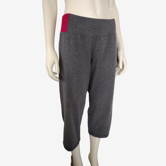 Danskin Now Gray Cotton Blend Stretch Cropped Activewear Pant Size 1X - Picture 3 of 11